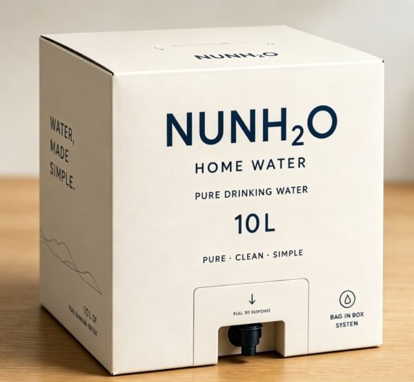 NUNH2O Pure Drinking Water — 10L Bag-in-Box