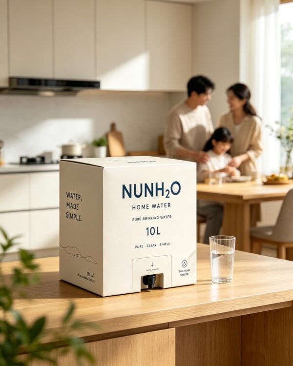 NUNH2O Pure Drinking Water — 10L Bag-in-Box