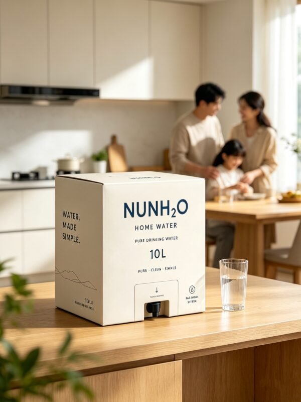 5 盒中袋 10L 品牌主视觉 NUNH2O Pure Drinking Water — 10L Bag-in-Box